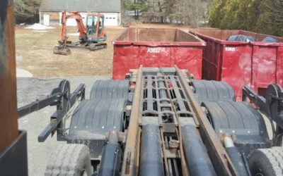 Two 30 yard dumpster rentals in Tewksbury, MA for a construction project.