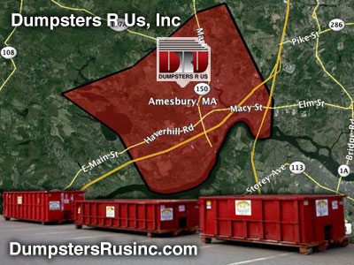 Dumpsters for rent in Amesbury, Massachusetts by Dumpsters R Us, Inc