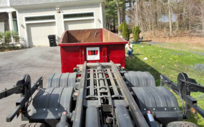 Completed Dumpster Rental in Boxford, MA