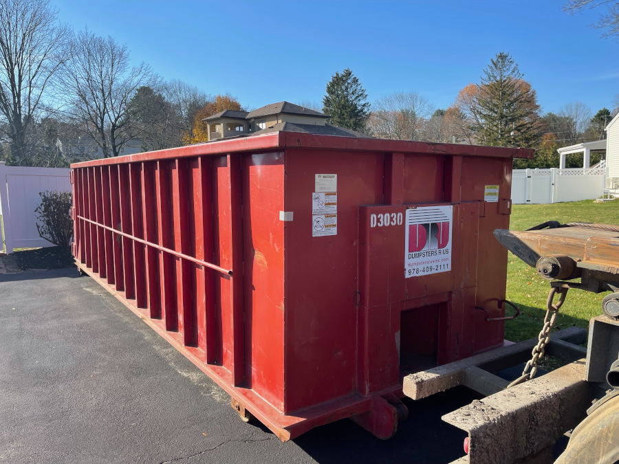 30 yard dumpster rental in Andover, MA for a home renovation project