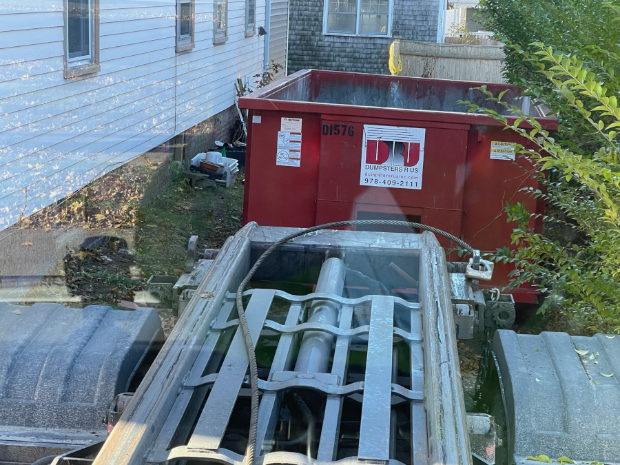 15 yard dumpster rented to clean out a house in Danvers