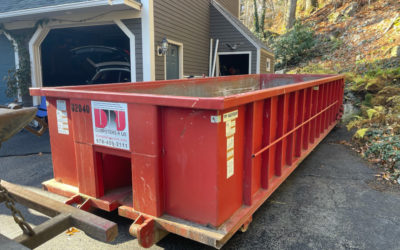 20 yard dumpster rental delivered to Wenham to clean out an attic and basement