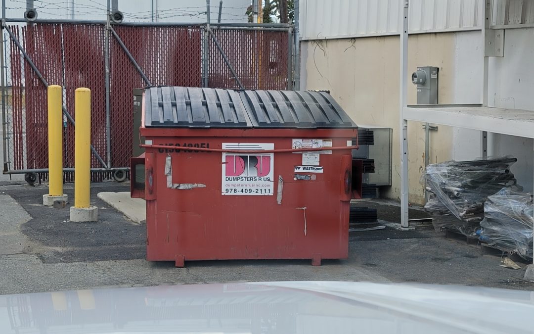 4 Yard Commercial Dumpster with weekly service in Wilmington, MA
