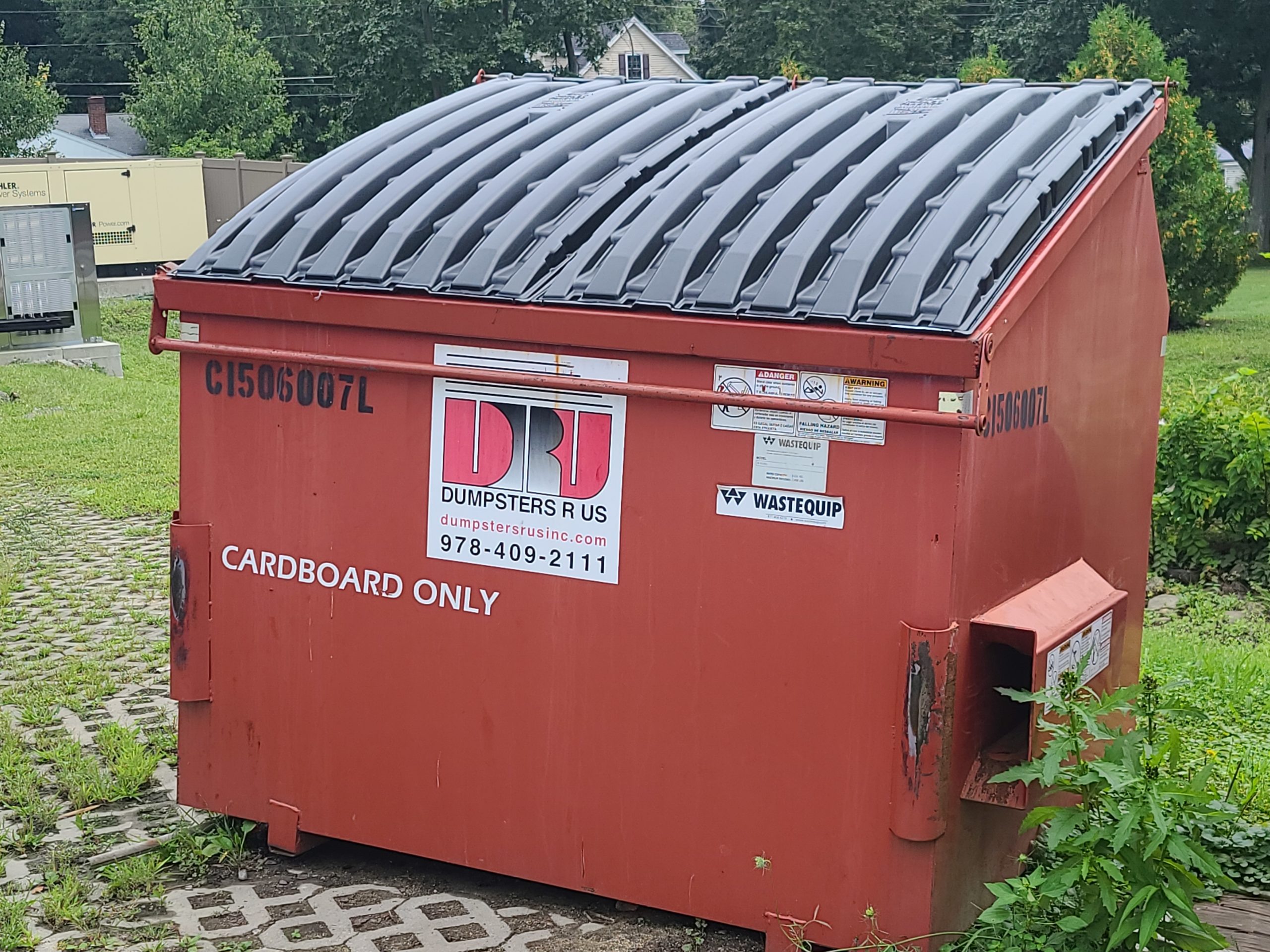 6 Yard Commercial Dumpsters rented with weekly service in Andover MA