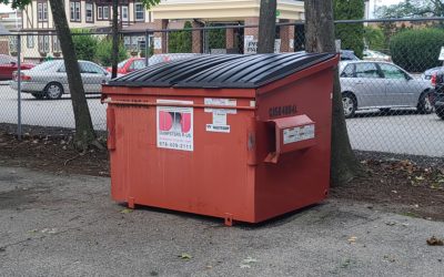 4 yard Commercial Dumpster with Every Other Week EOW service.