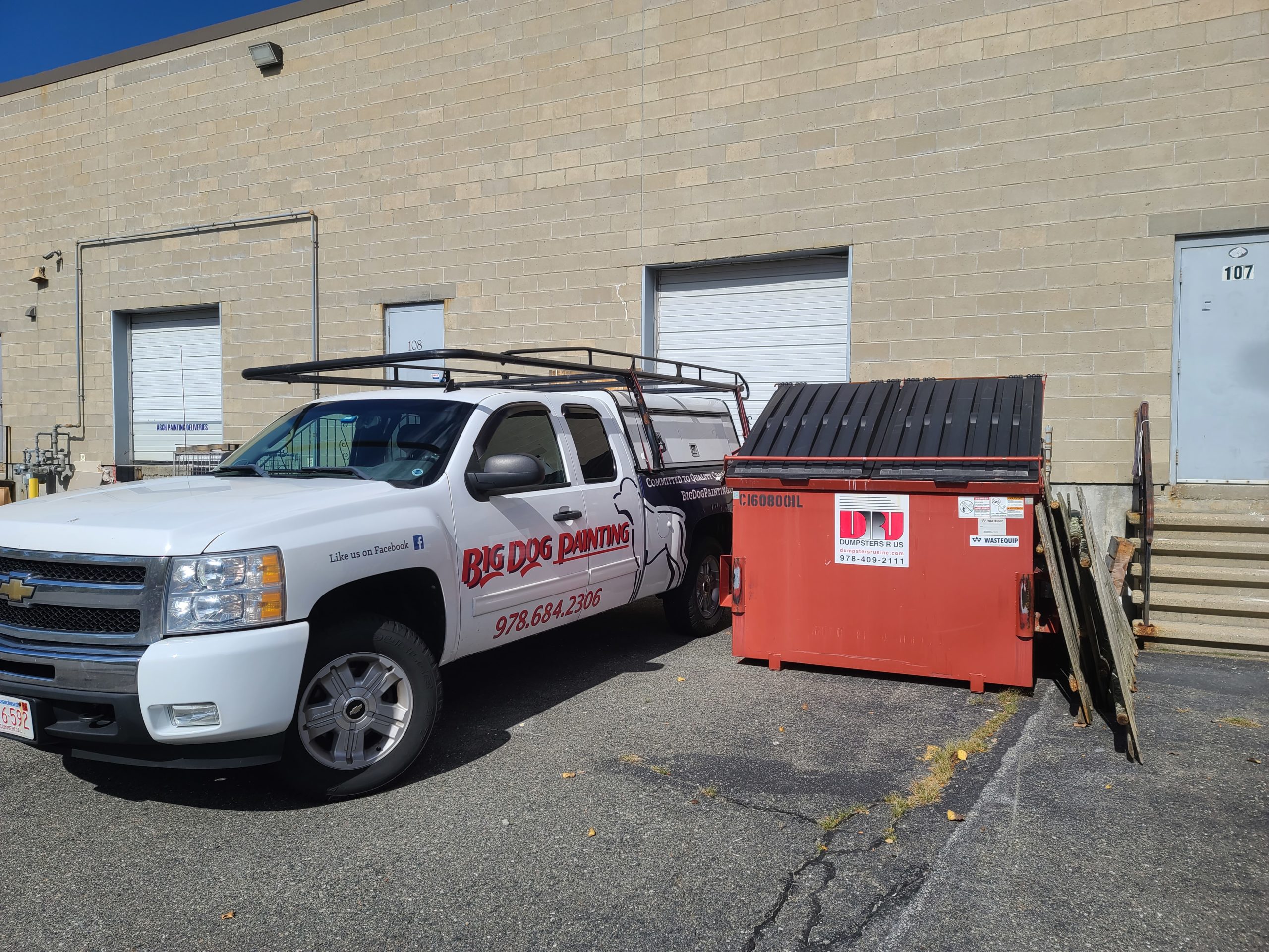 8 yard Commercial Dumpster with Once Per Month OMP service in Woburn, MA