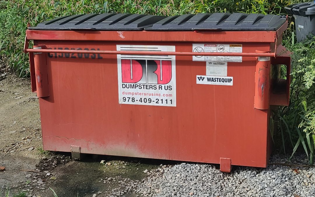 2 Yard Commercial Dumpster with EOW Every Other Week Service in Andover MA