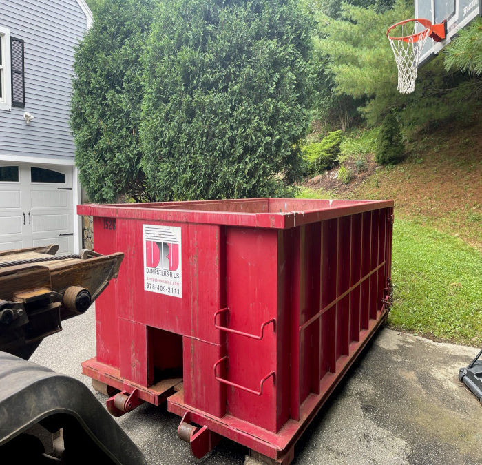 15 yard dumpster renal in North Andover for a Household Clean Out