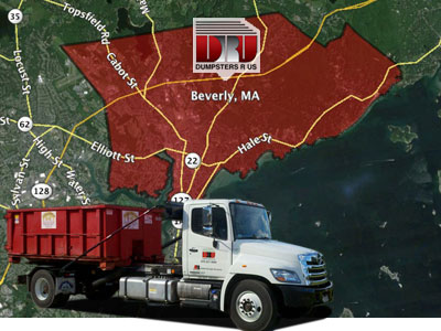 Dumpster Rental Beverly MA. Dumpsters R Us delivers dumpster rentals to Beverly business & residents