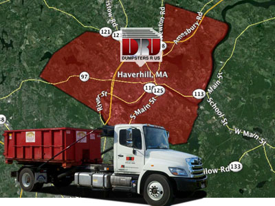 Dumpster Rental Haverhill MA. Delivered by Dumpsters R Us