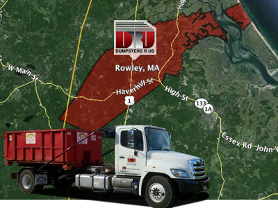 Dumpster Rental in Rowley, MA 01969. Delivered by Dumpsters R Us, Inc