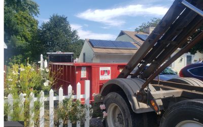 Dumpsters R Us 15 yard 2 ton for basement clean out in Clean out in Lawrence, MA