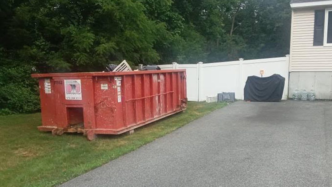 10-yard construction and demo dumpster pickup in Billerica, MA 01821 for debris disposal