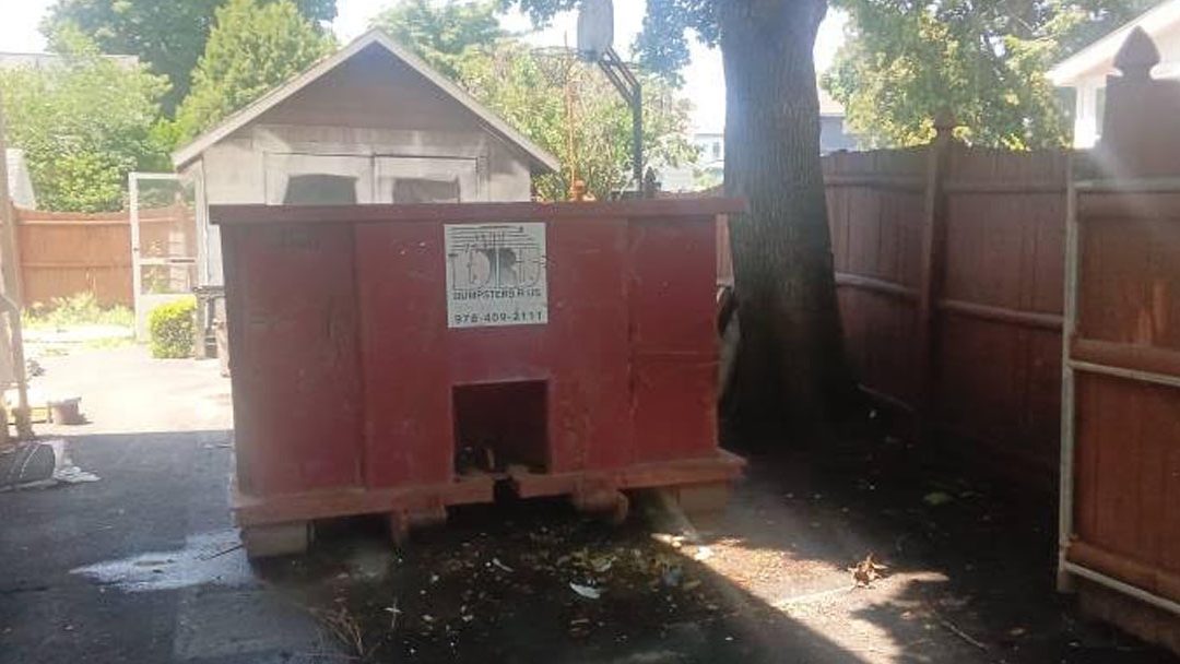 15 Yard Construction Dumpster Swap in Melrose, MA