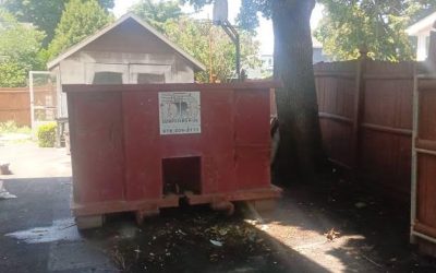 15 Yard Construction Dumpster Swap in Melrose, MA