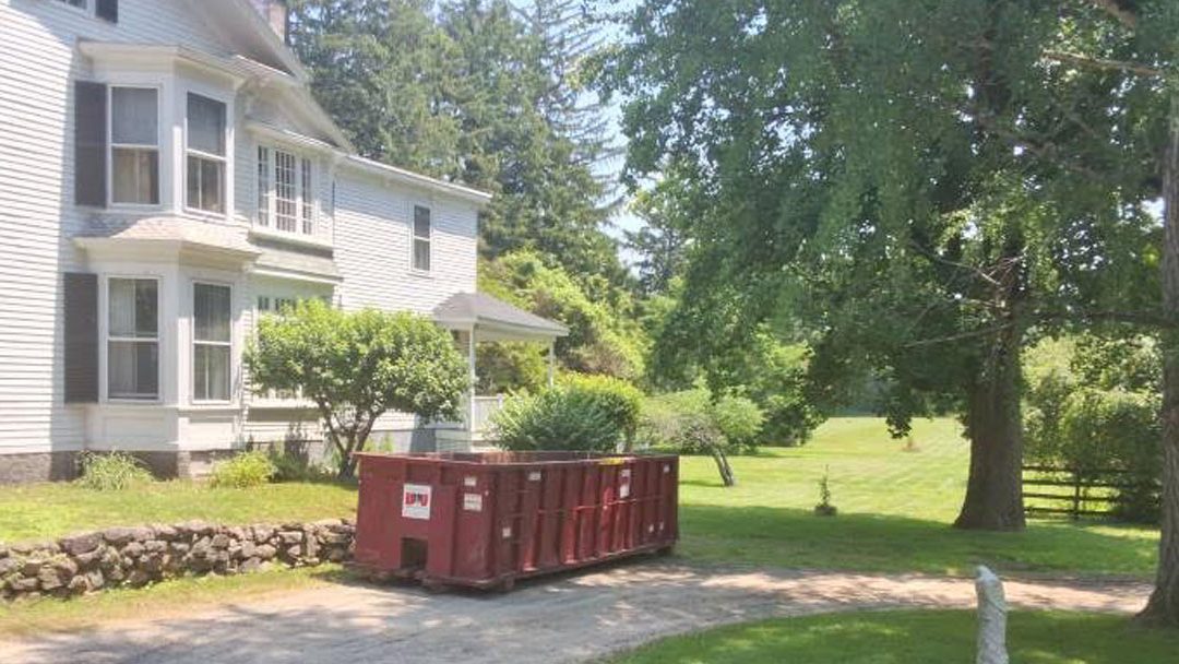 30 Yard Dumpster Rental Delivery in Wenham, MA for a Second-Floor Renovation