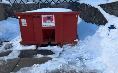 10 yard dumpster rental delivered in Lawrence, MA for a house clean-out