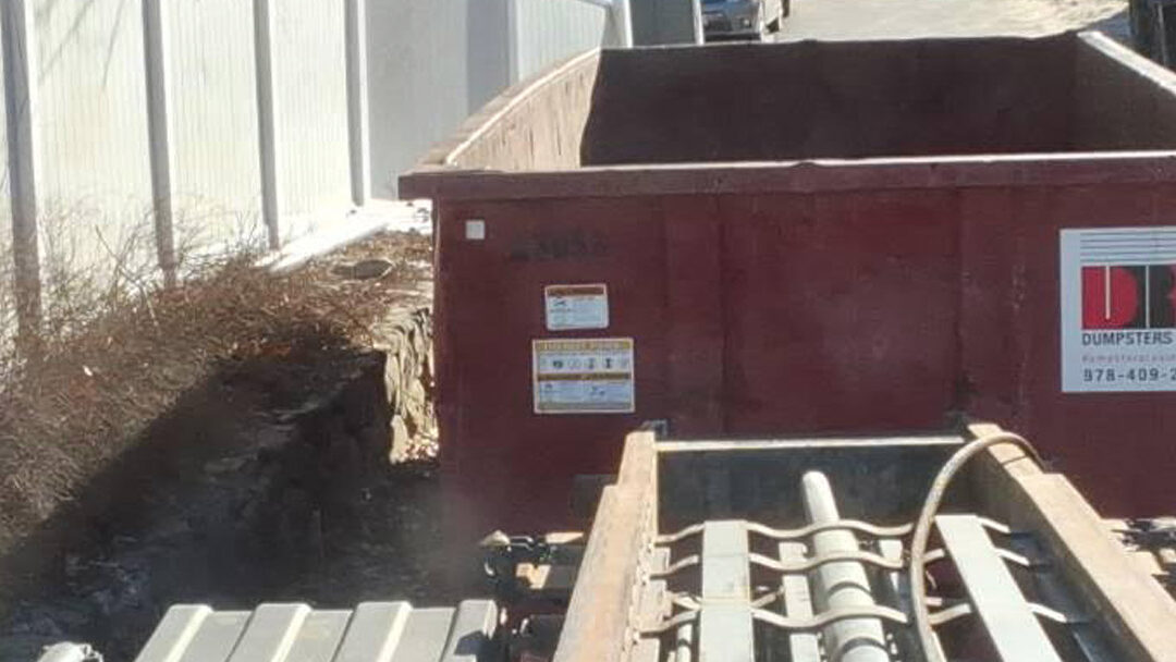 30 Yard Dumpster Rental Swaped-Out in Andover, MA
