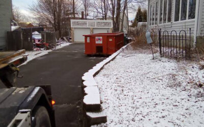 15 yard dumpster rental in Lowell, MA for ABC removal.