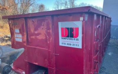 30 yard dumpster rental for a flooring company in Tewksbury, MA