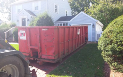 30 yard 5 ton delivery for basement finishing project in Belmont, MA