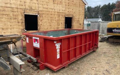 10 yard dumpster rental for a home addition project in North Reading, MA