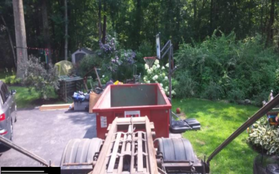 10 yard dumpster rental for junk clean up in Andover MA