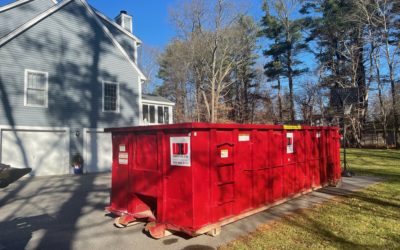 30 yard dumpster rental for a construction job in North Reading, MA,