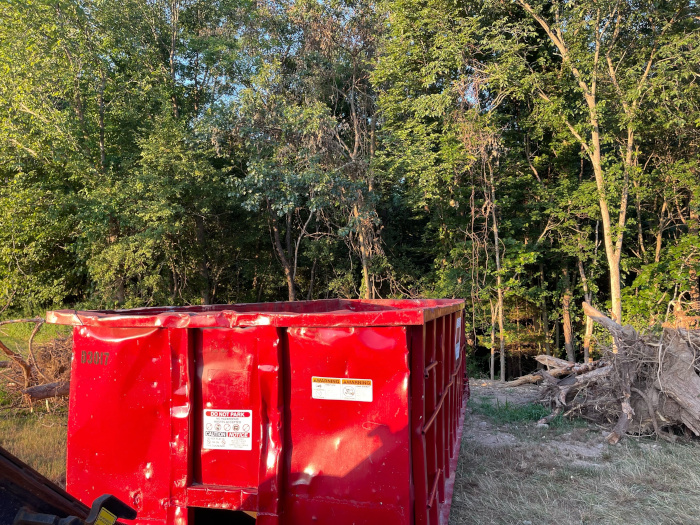 For construction project in Topsfield, the contractor is ordering 30 yard dumpster swap for brush and stumps as they are clearing the area.