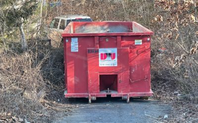 30 yard dumpster rental delivered to Topsfield, MA for a garage cleanout