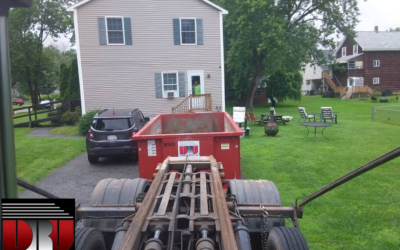 15 yard dumpster rented for house cleanout in Amesbury, MA