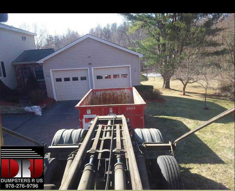 15 yard dumpster rental for a Kitchen Remodeling job in Tewksbury, MA