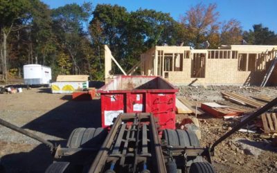 30 yard 5 ton dumpster swaps for a new housing development in Beverly, MA