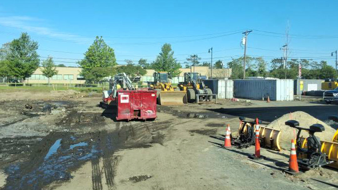 30 yard dumpster rental delivered to a construction site in Malden, MA