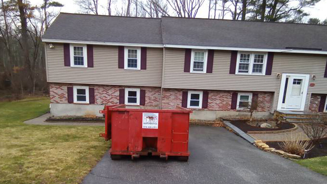 15 Yard Dumpster Rental Delivered in Wilmington, MA for a House Clean-Out